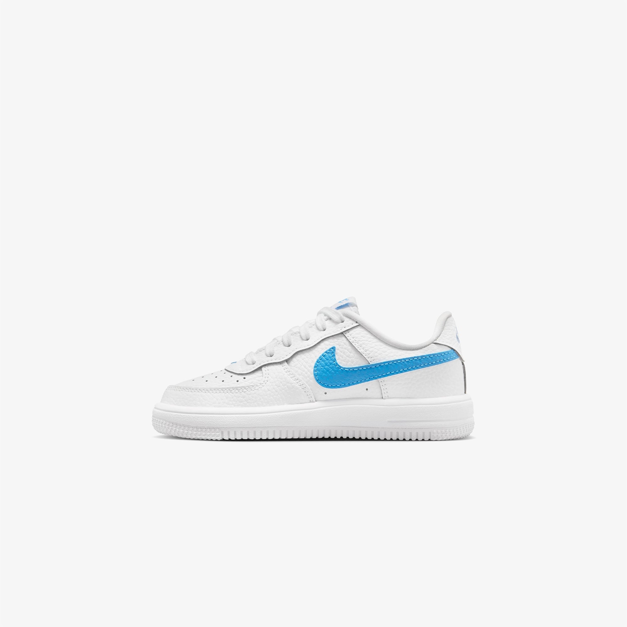 Nike Force 1 Low Lace Çocuk Beyaz/Mavi Spor Ayakkabı
