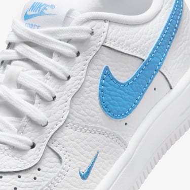  Nike Force 1 Low Lace Çocuk Beyaz/Mavi Spor Ayakkabı