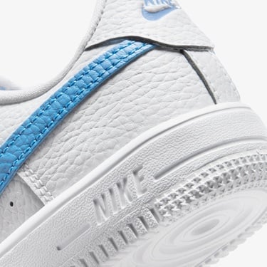  Nike Force 1 Low Lace Çocuk Beyaz/Mavi Spor Ayakkabı