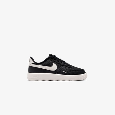  Nike Force 1 Low Lace Çocuk Siyah Spor Ayakkabı