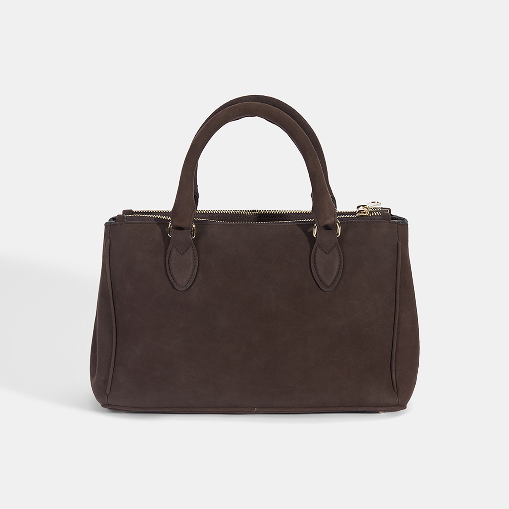 Kadın Acı Kahve Püskül Detaylı Süet El Çantası