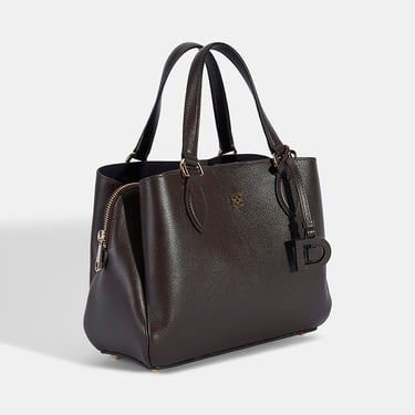  Kadın Kahve D Logolu Deri El Çantası