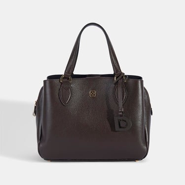  Kadın Kahve D Logolu Deri El Çantası