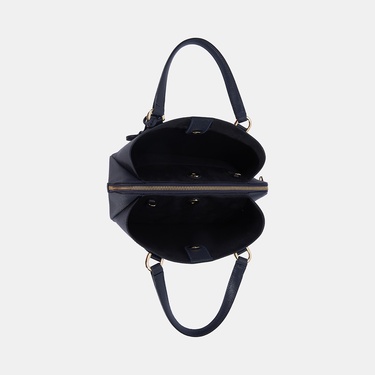  Kadın Lacivert D Logolu Deri El Çantası