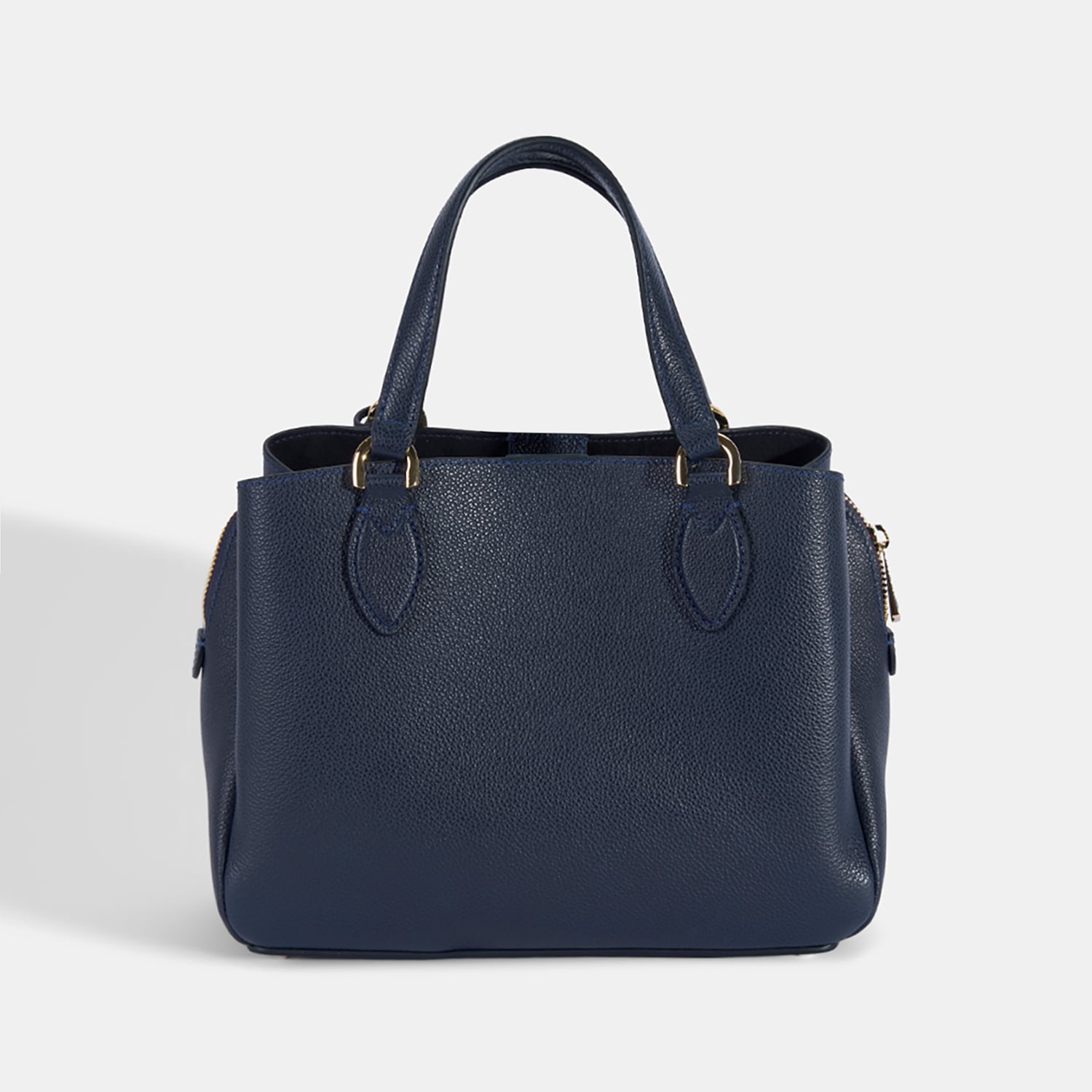 Kadın Lacivert D Logolu Deri El Çantası