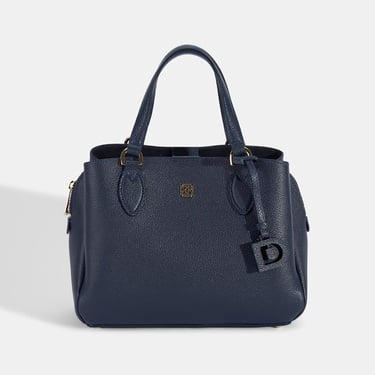  Kadın Lacivert D Logolu Deri El Çantası