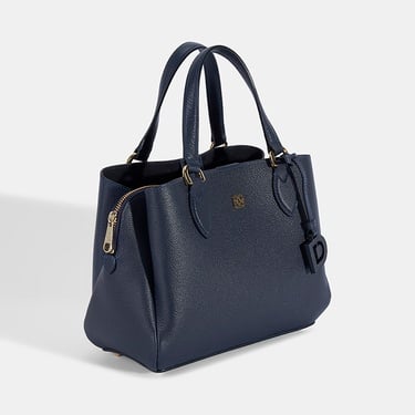  Kadın Lacivert D Logolu Deri El Çantası