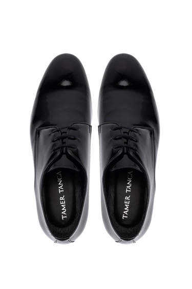  Tamer Tanca Erkek Hakiki Deri Siyah Rugan Klasik Ayakkabı
