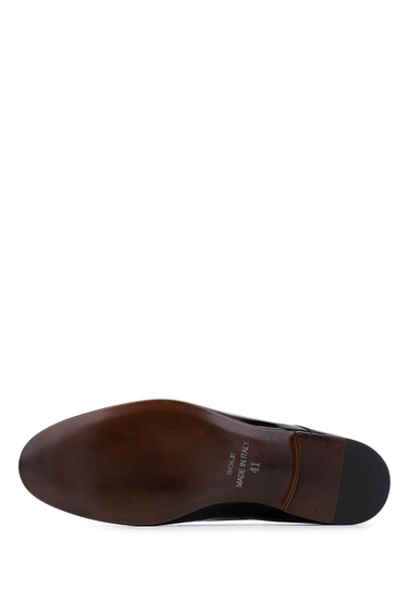  Tamer Tanca Erkek Hakiki Deri Siyah Rugan Klasik Ayakkabı