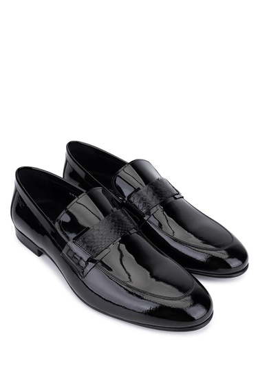  Tamer Tanca Erkek Hakiki Deri Siyah Rugan Klasik Ayakkabı