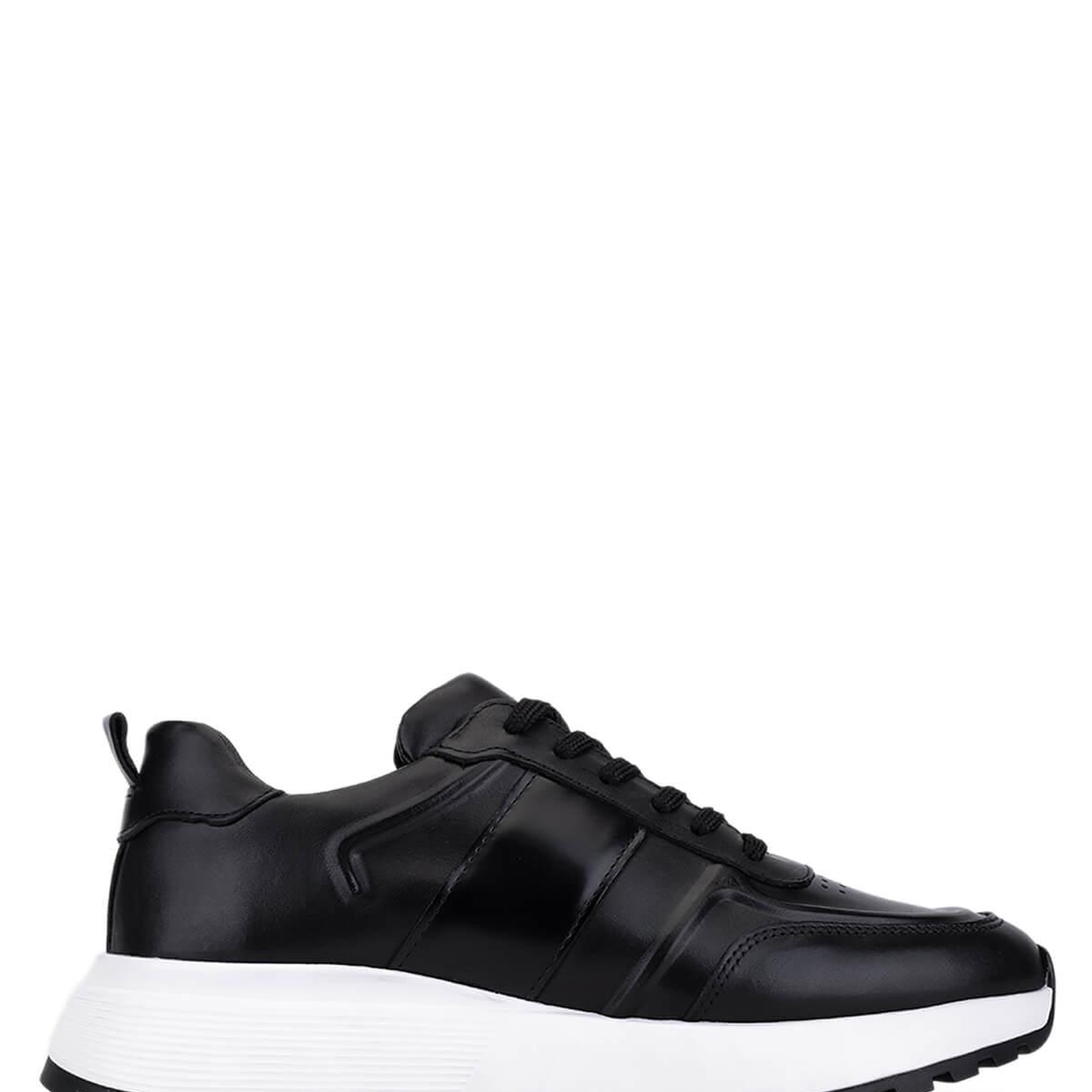 Tamer Tanca Erkek Hakiki Deri Siyah Sneakers & Spor Ayakkabı