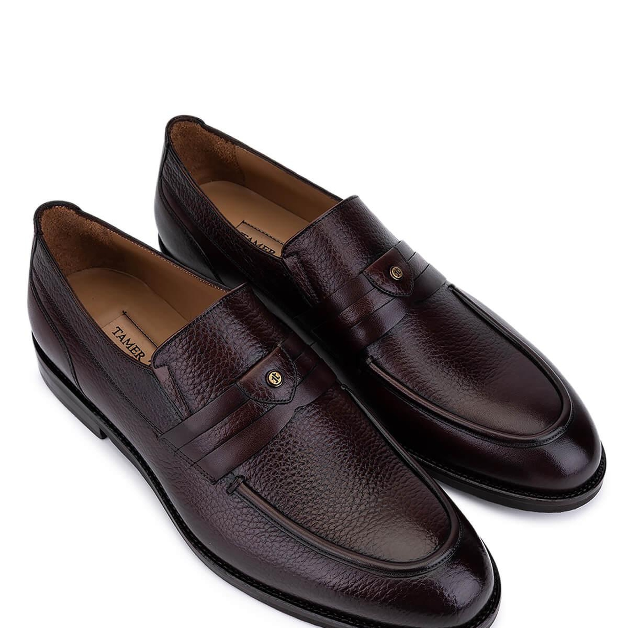 Tamer Tanca Erkek Hakiki Deri Kahverengi Klasik Ayakkabı