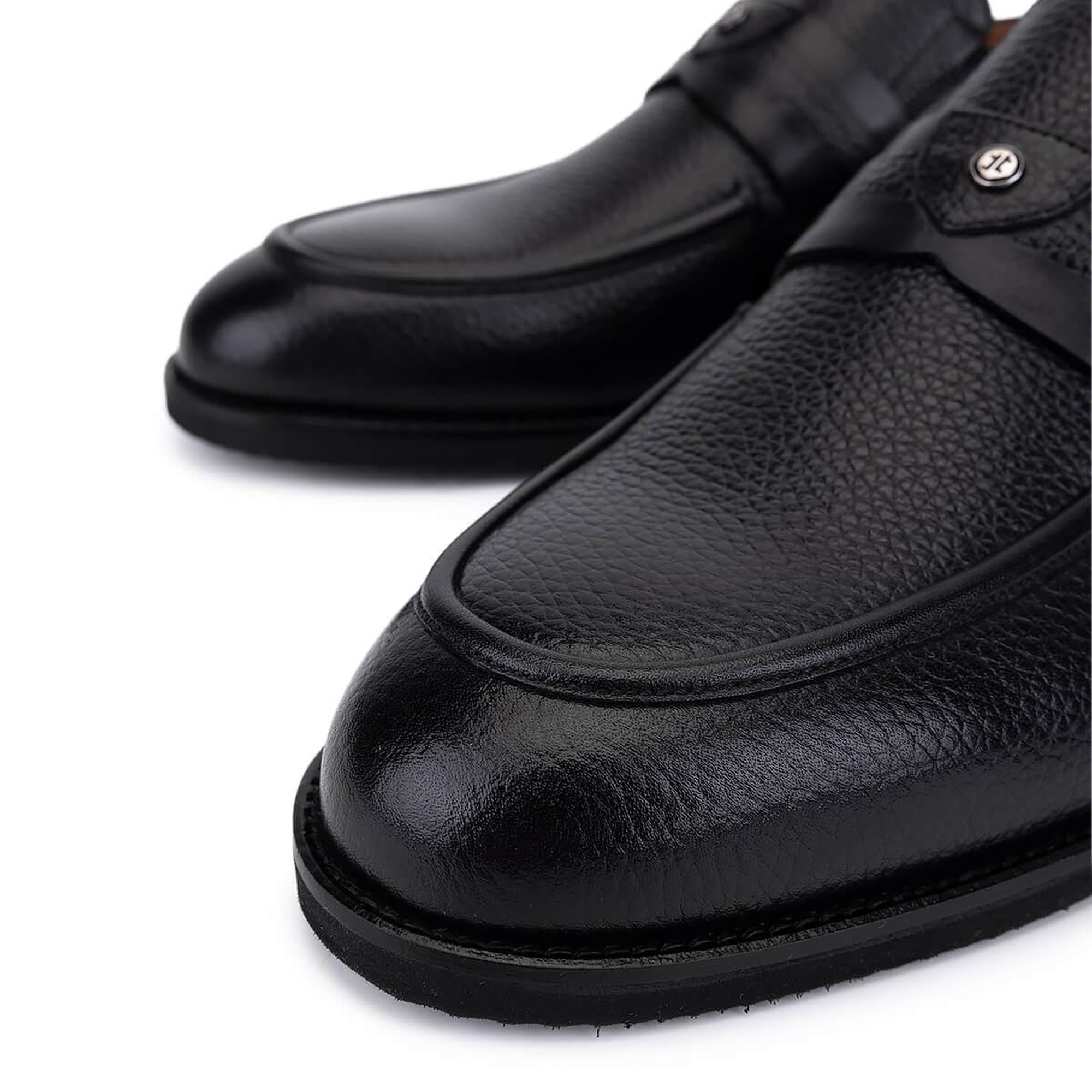 Tamer Tanca Erkek Hakiki Deri Siyah Klasik Ayakkabı