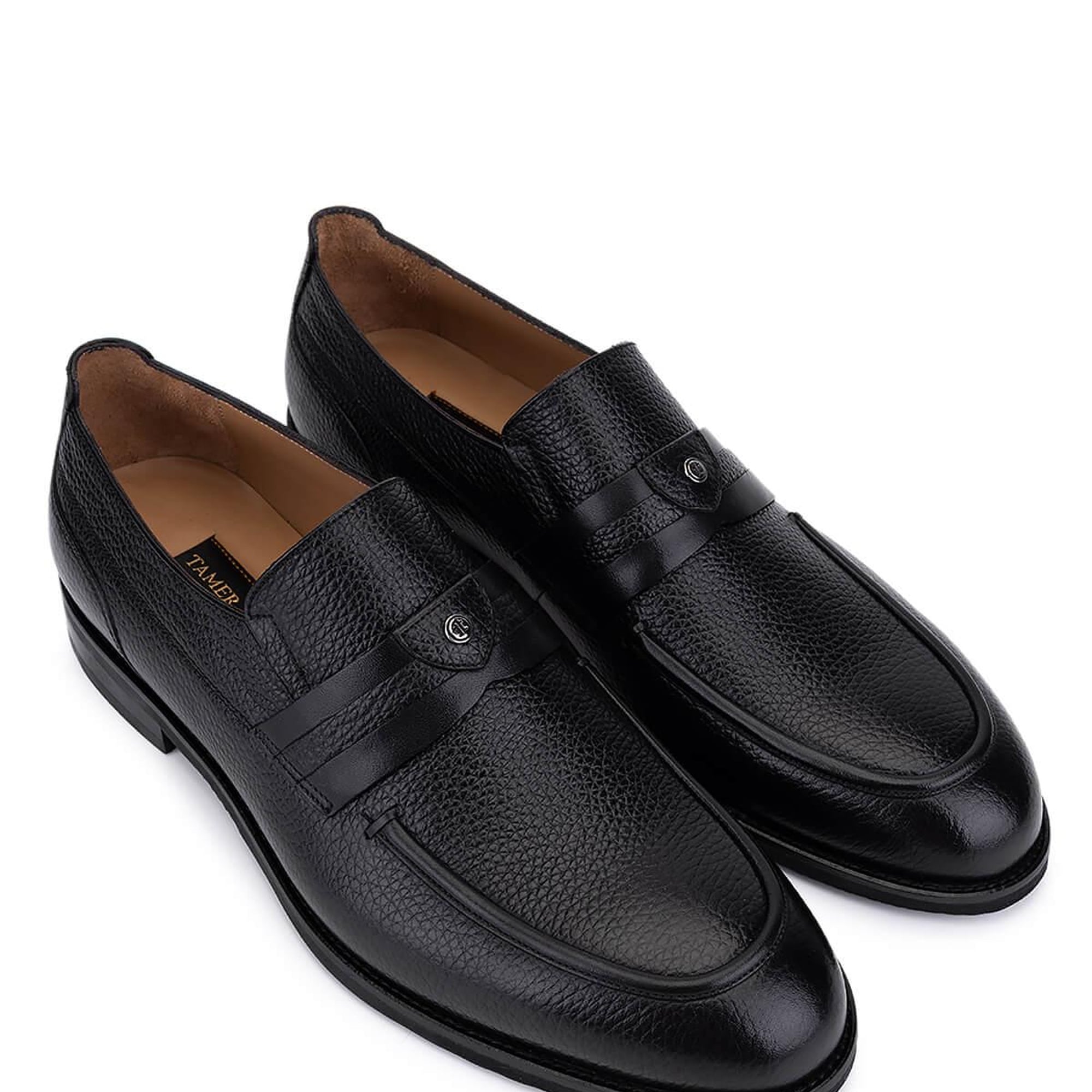 Tamer Tanca Erkek Hakiki Deri Siyah Klasik Ayakkabı