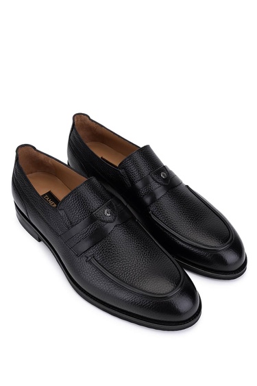  Tamer Tanca Erkek Hakiki Deri Siyah Klasik Ayakkabı