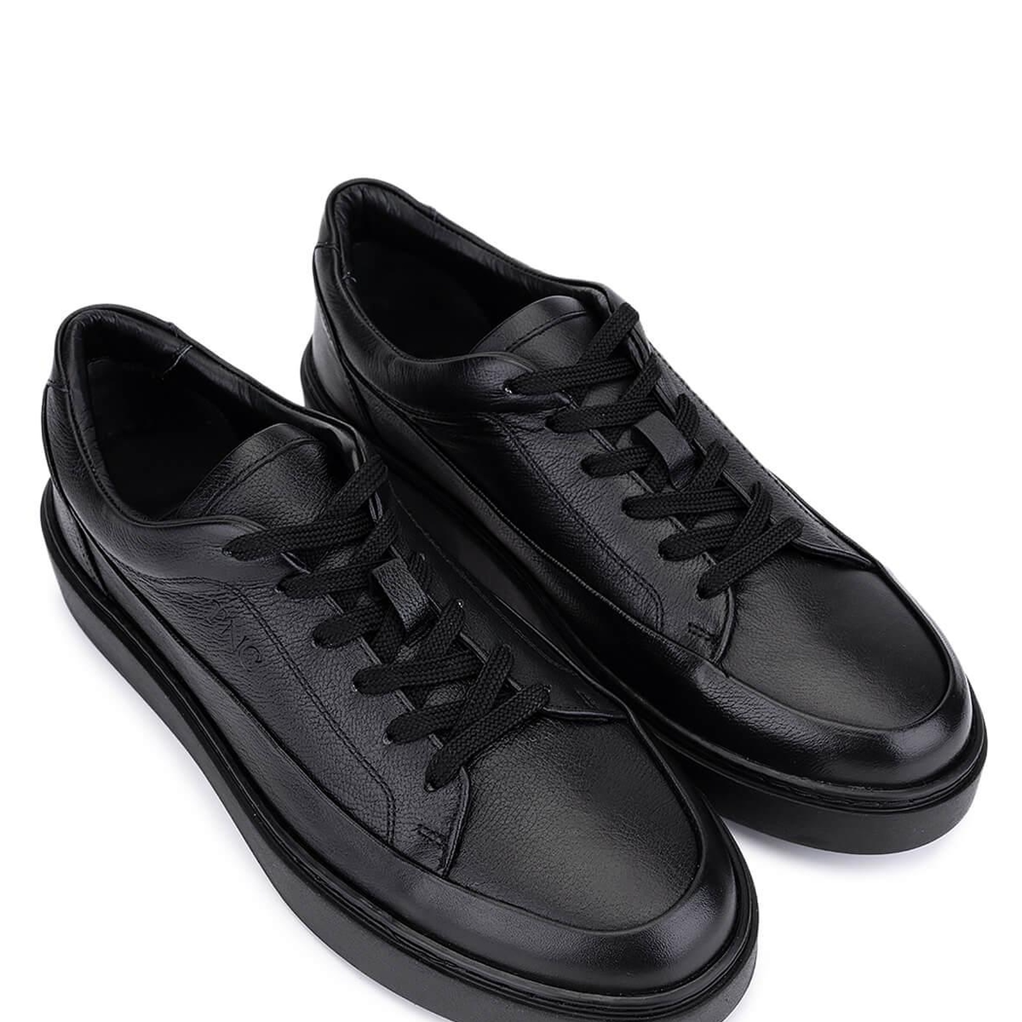 Tamer Tanca Erkek Hakiki Deri Siyah Casual Ayakkabı