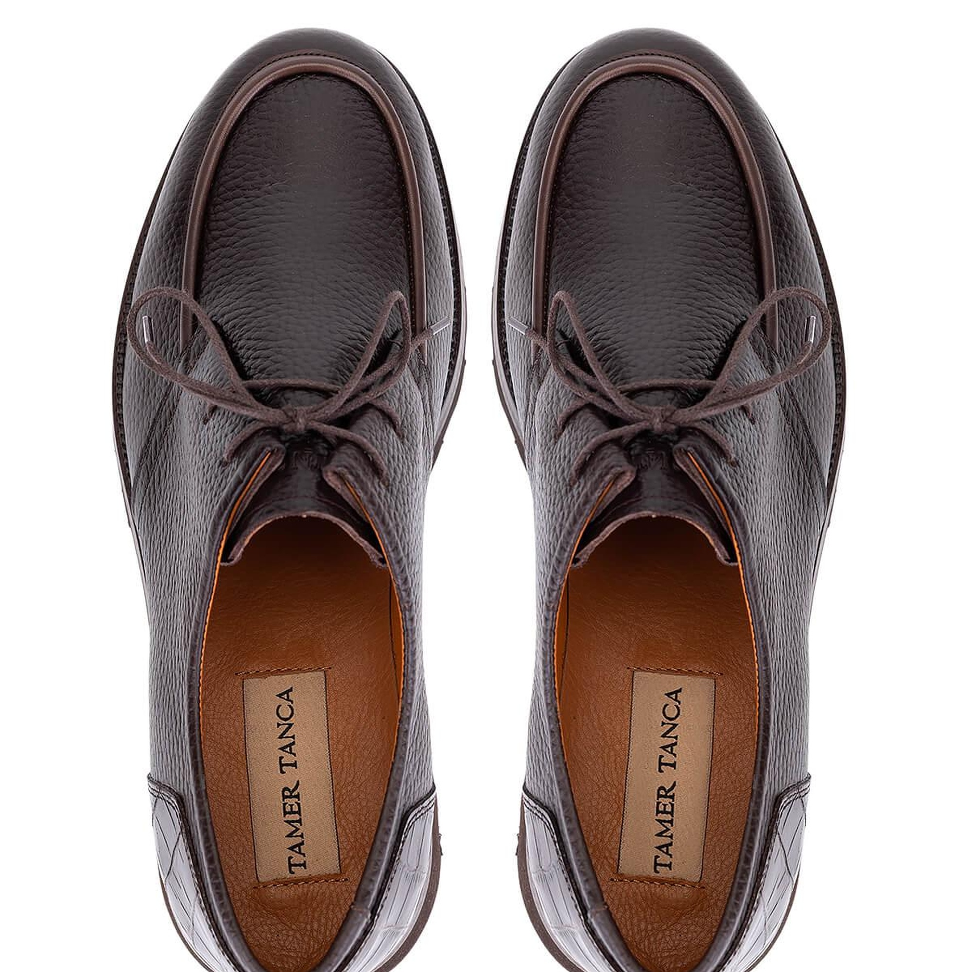 Tamer Tanca Erkek Hakiki Deri Kahverengi Casual Ayakkabı