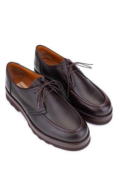  Tamer Tanca Erkek Hakiki Deri Kahverengi Casual Ayakkabı