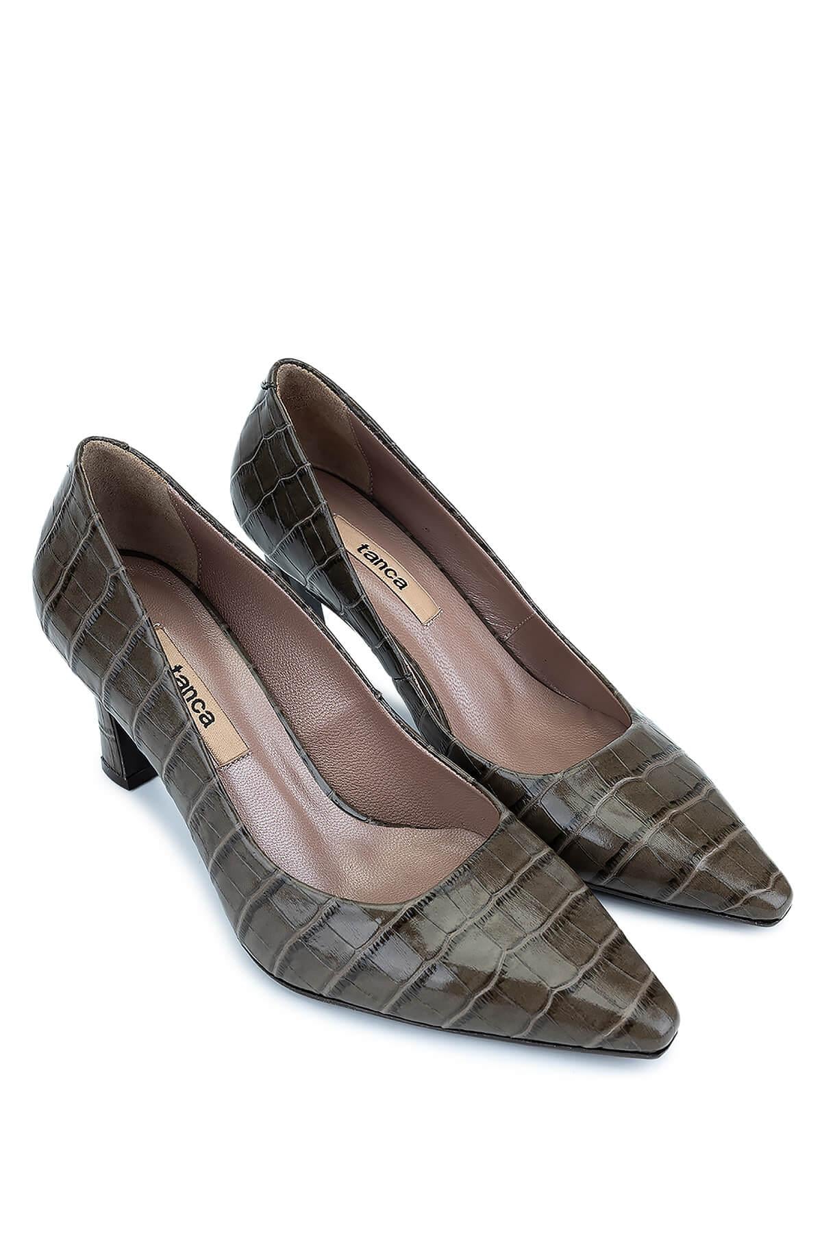 Tamer Tanca Kadın Hakiki Deri Vizon Topuklu Ayakkabı