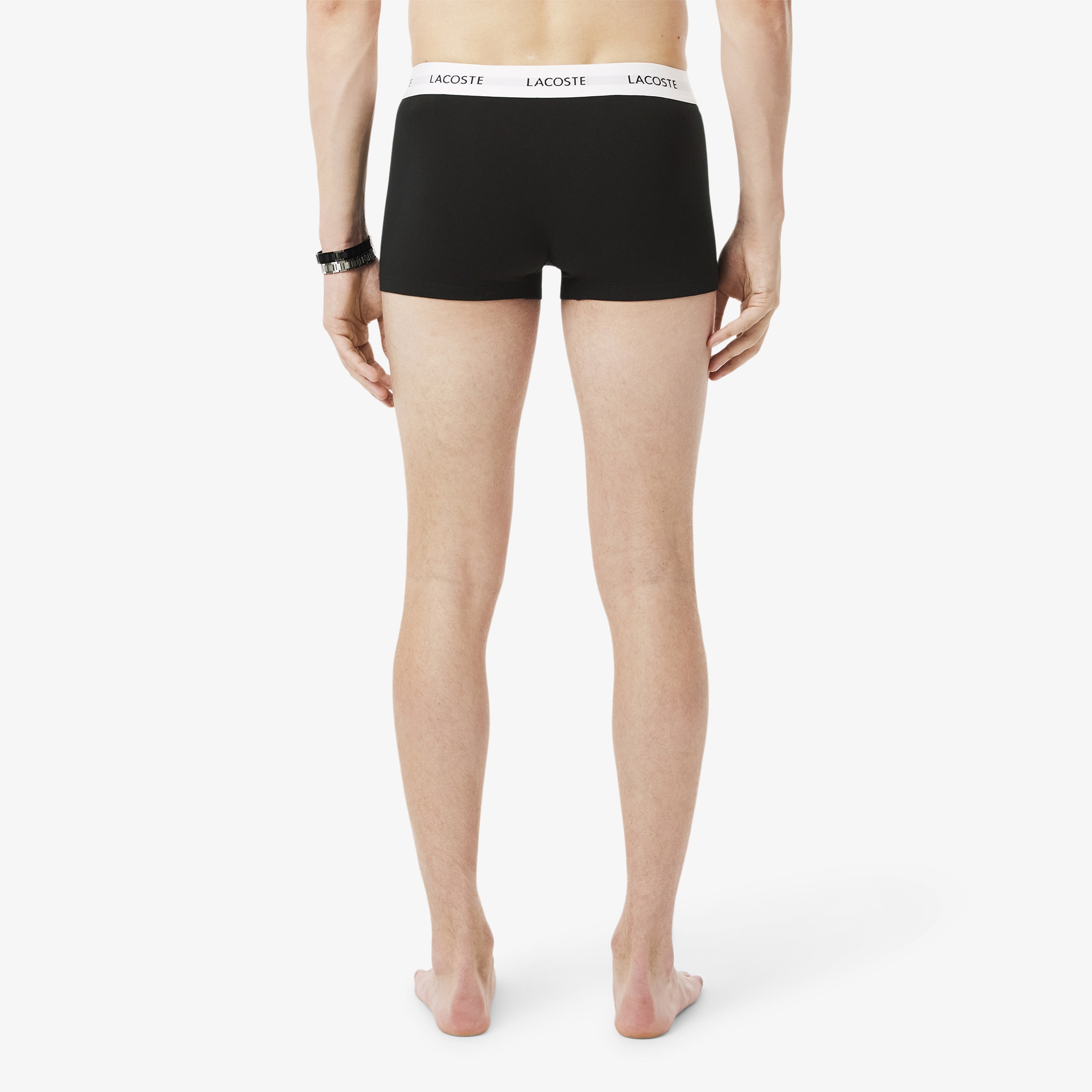 Lacoste Erkek 3'lü Siyah Boxer