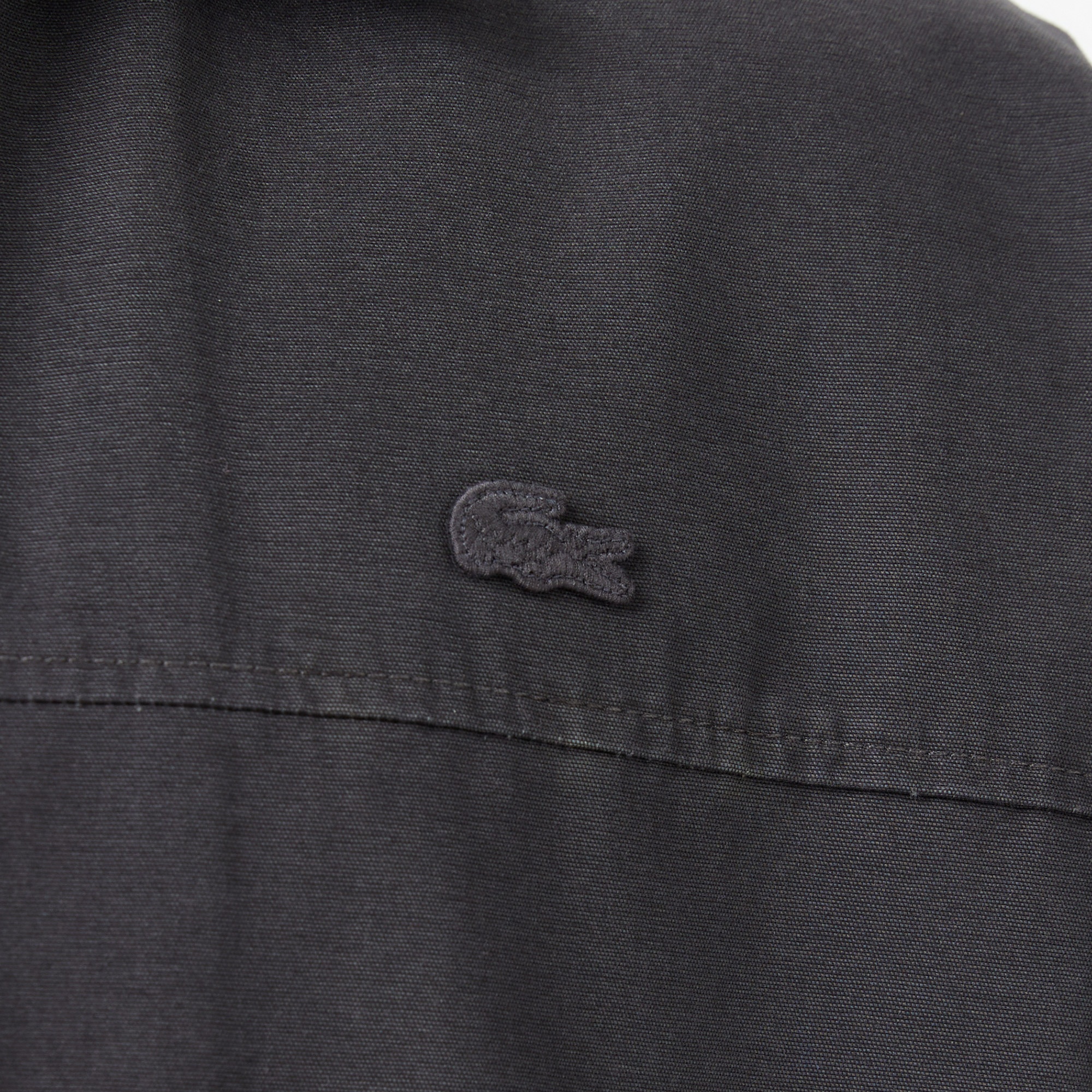 Lacoste Erkek Relaxed Fit Fermuarlı Koyu Gri Dış Gömlek