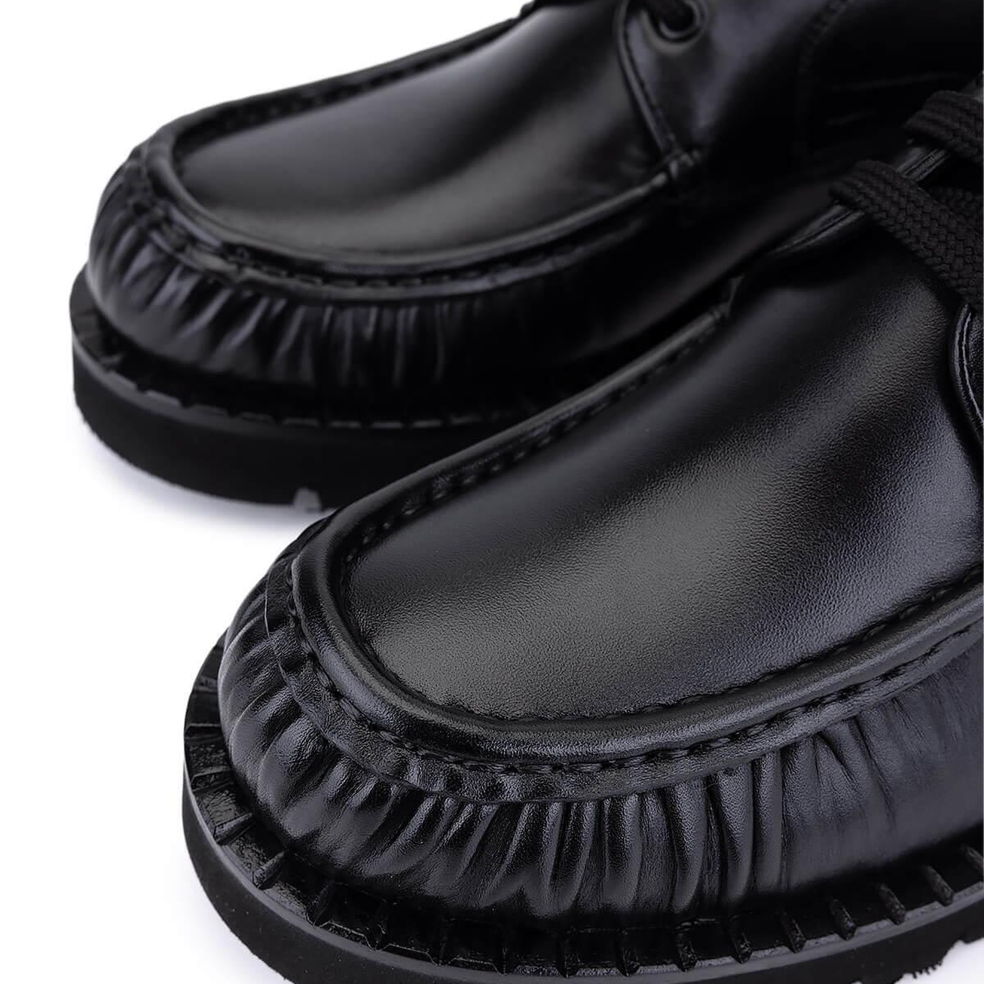 Tamer Tanca Erkek Hakiki Deri Siyah Casual Ayakkabı