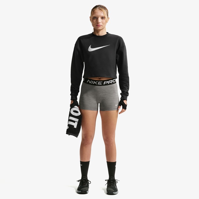  Nike Pro Dri-Fit 365 8 cm Kadın Gri Kısa Tayt