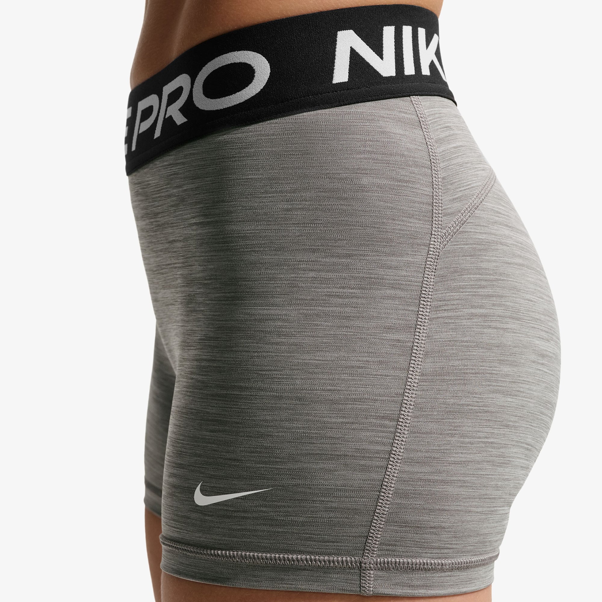 Nike Pro Dri-Fit 365 8 cm Kadın Gri Kısa Tayt