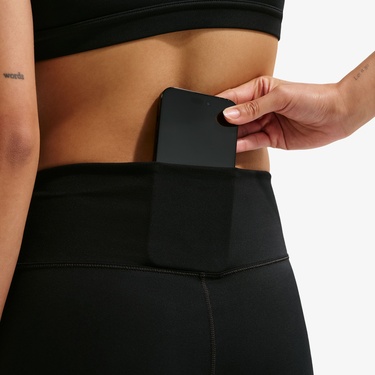  Nike Dri-Fit One Yüksek Belli Kadın Siyah Tayt