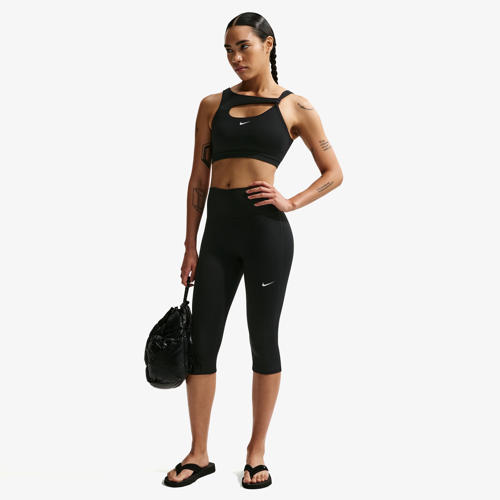 Nike Dri-Fit One Yüksek Belli Kadın Siyah Tayt