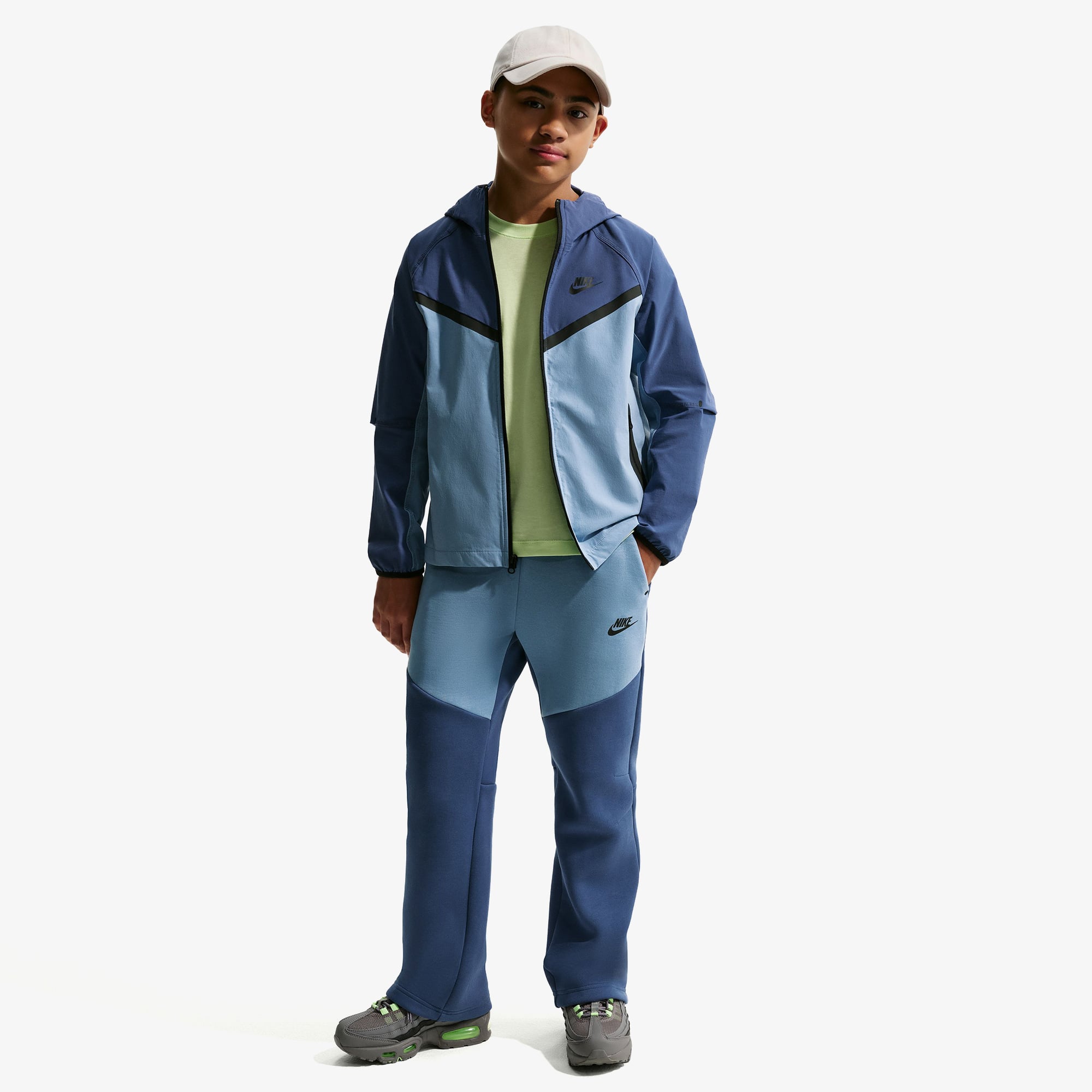  Nike Sportswear Tech Fleece Çocuk Mavi Eşofman Altı