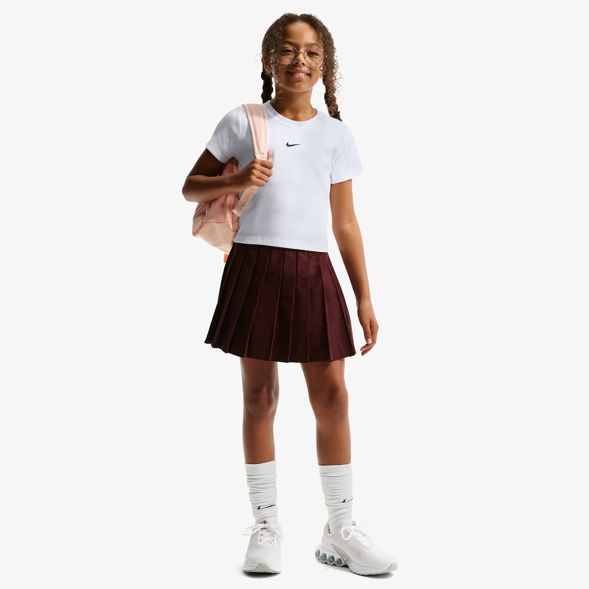 Nike Sportswear Çocuk Beyaz Crop T-Shirt