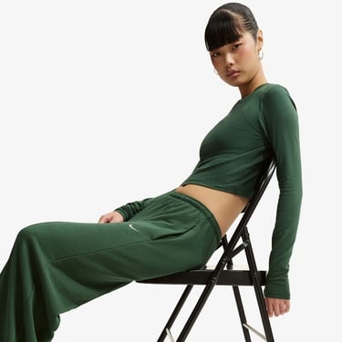  Nike Sportswear Chill Terry Kadın Yeşil Eşofman Altı