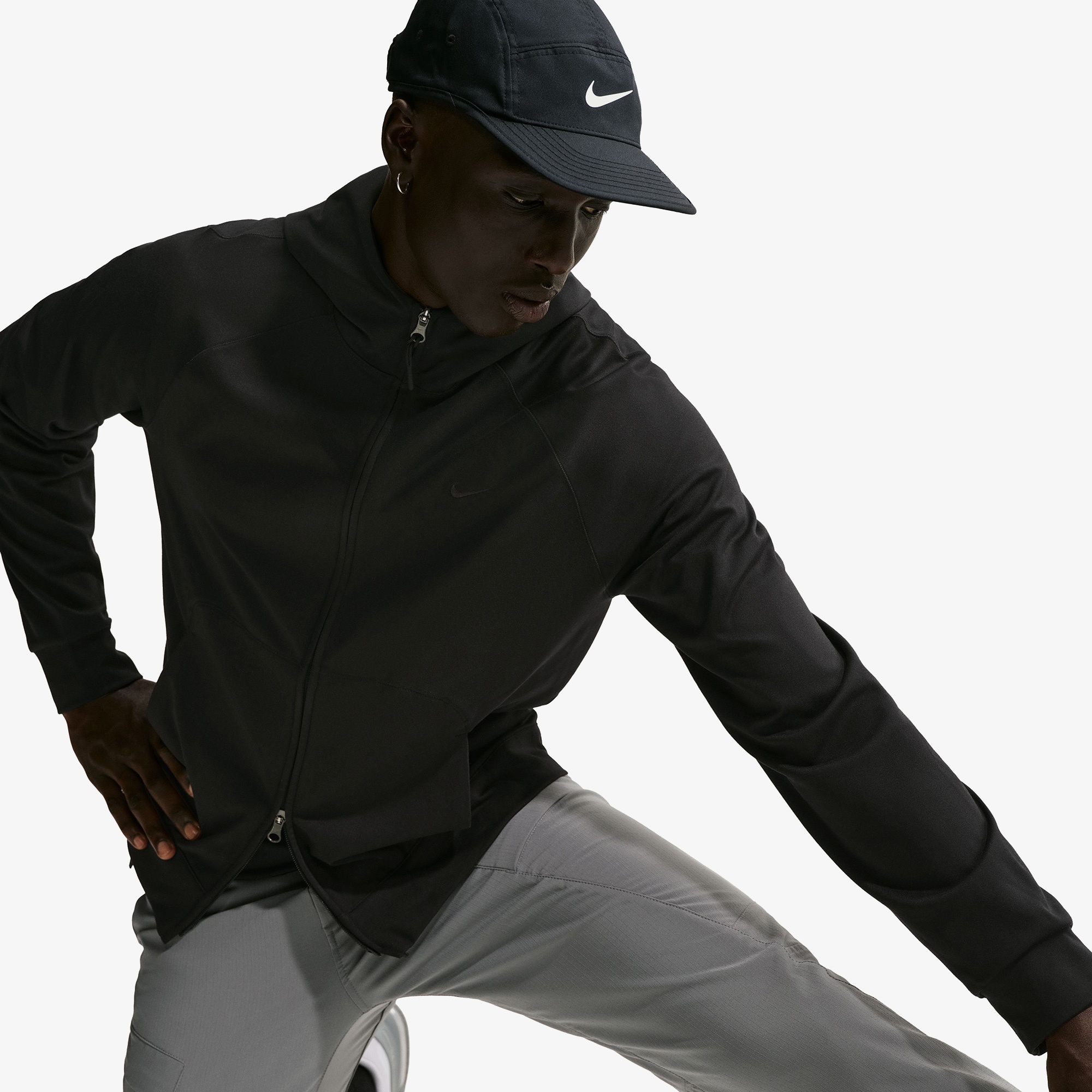 Nike Dri-Fit Primary Nano Erkek Siyah Hoodie