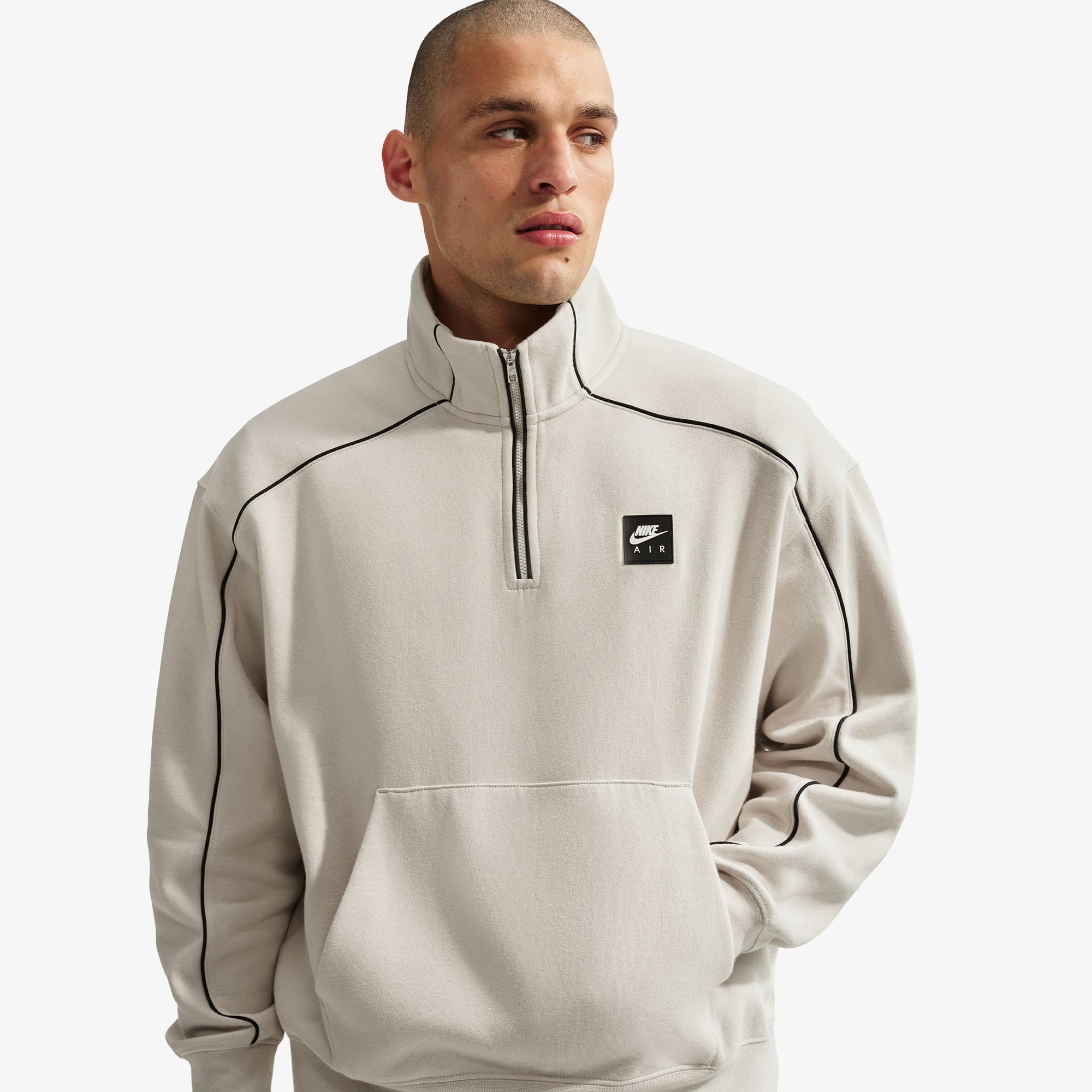 Nike Air Fleece Erkek Gri Sweatshirt