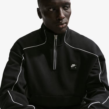  Nike Air Fleece Erkek Siyah Sweatshirt