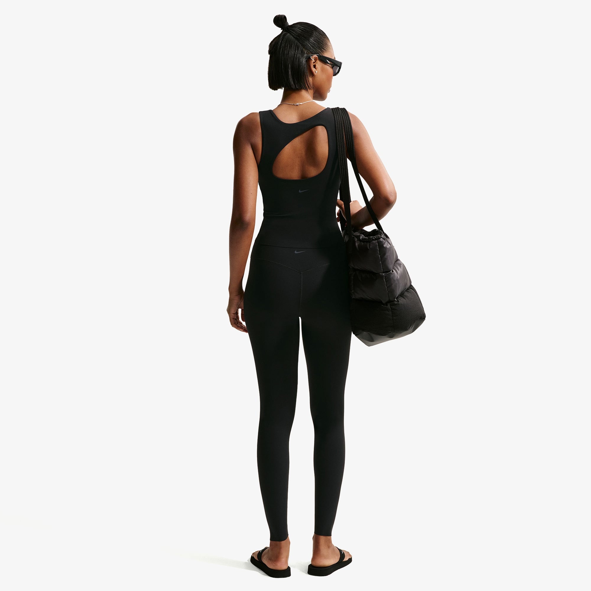 Nike Dri-Fit Zenvy Yüksek Belli Kadın Siyah Tayt
