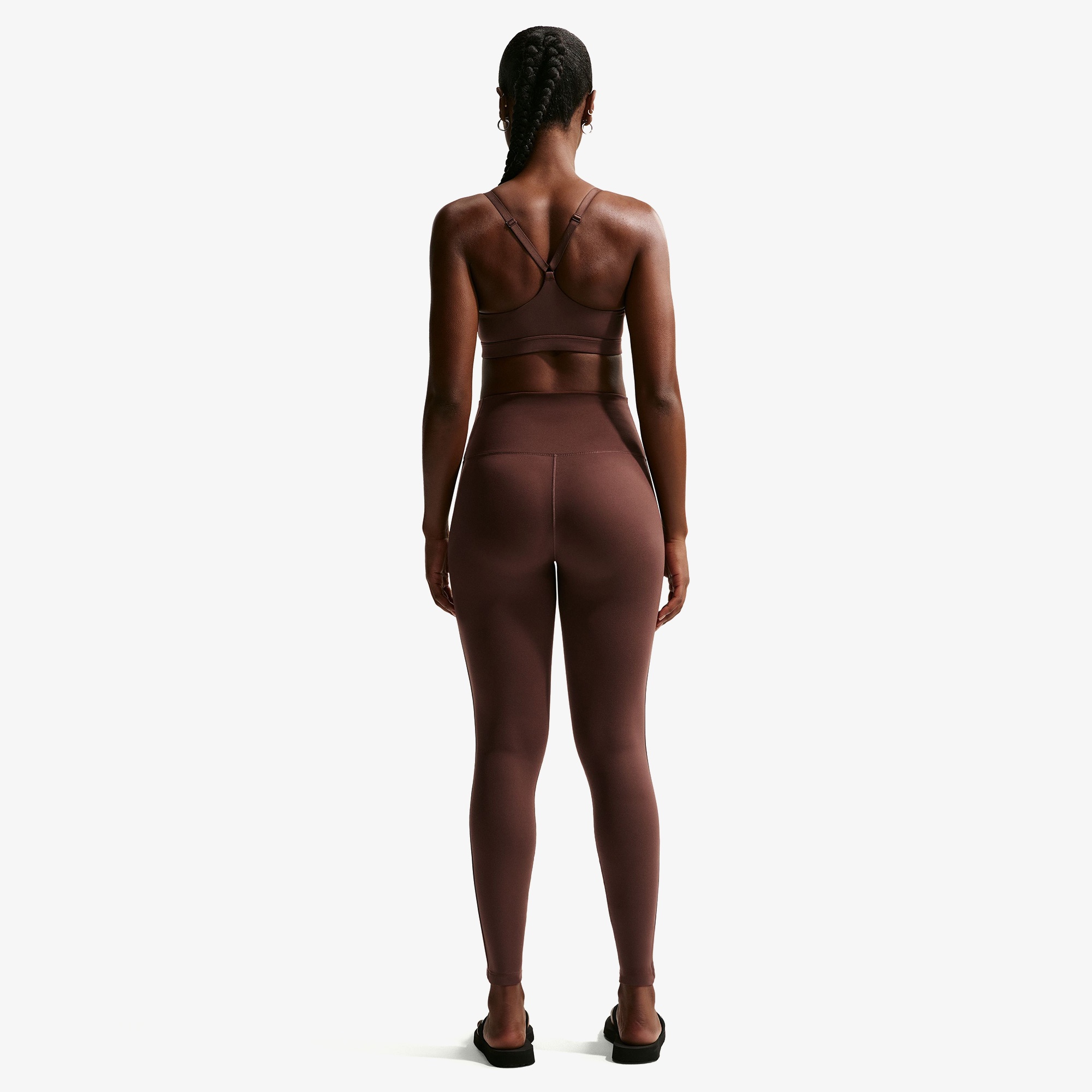 Nike Dri-Fit One Yüksek Belli Kadın Kahverengi Tayt