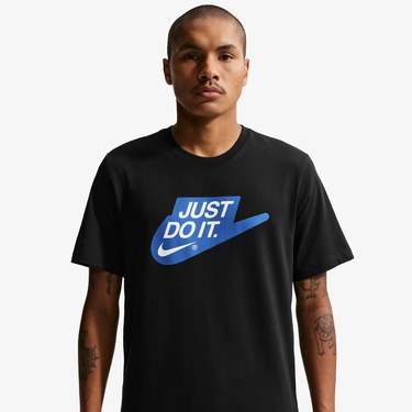  Nike Sportswear Just Do It Erkek Siyah T-Shirt
