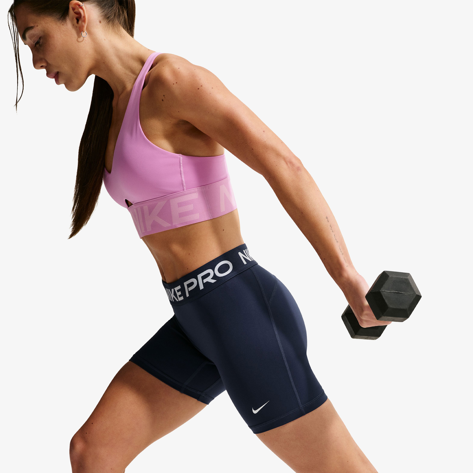 Nike Pro Dri-Fit 365 13 cm Kadın Lacivert Kısa Tayt