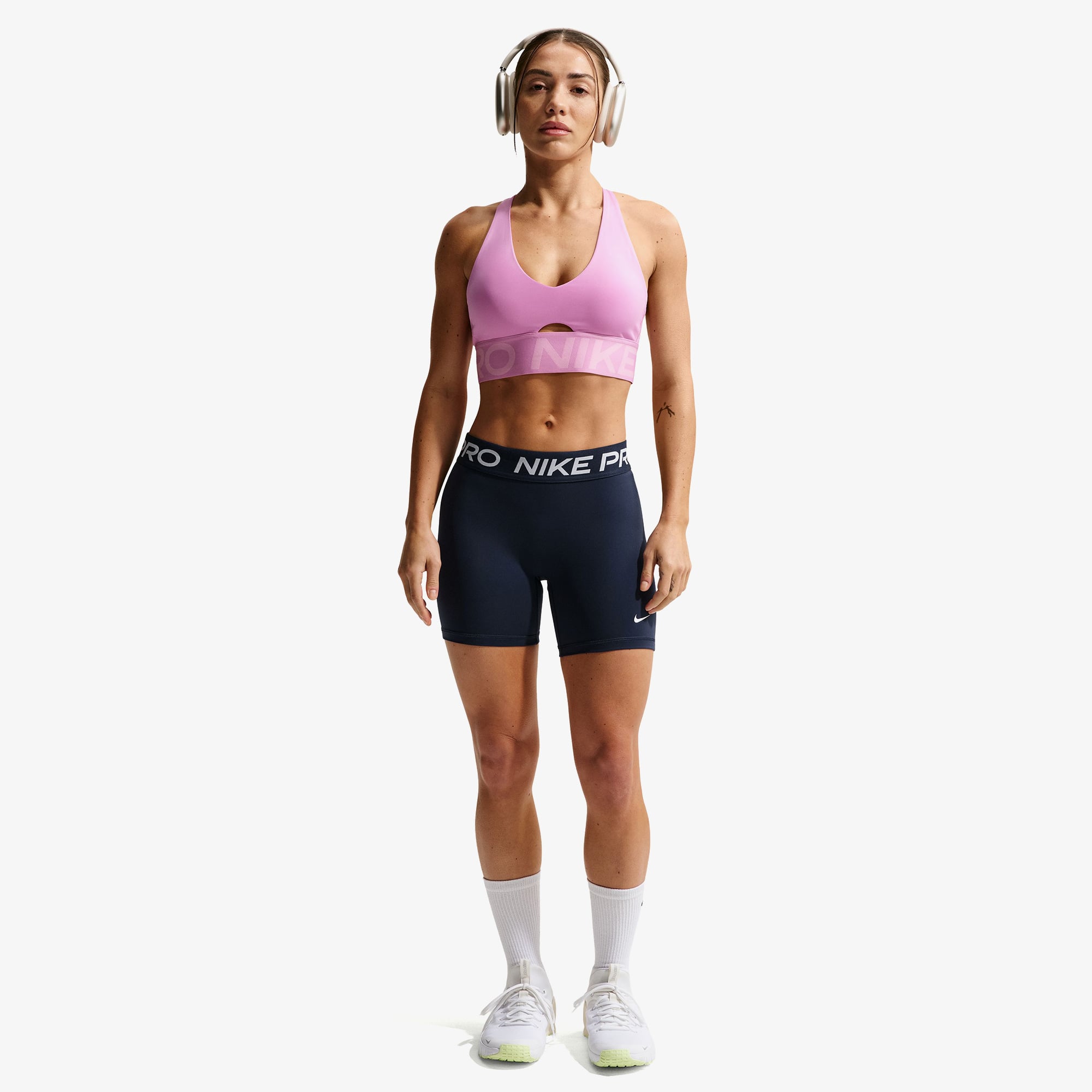  Nike Pro Dri-Fit 365 13 cm Kadın Lacivert Kısa Tayt