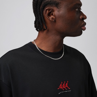  Jordan Flight Crew Erkek Siyah T-Shirt