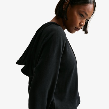  Nike Sportswear Chill Terry Kadın Siyah Sweatshirt