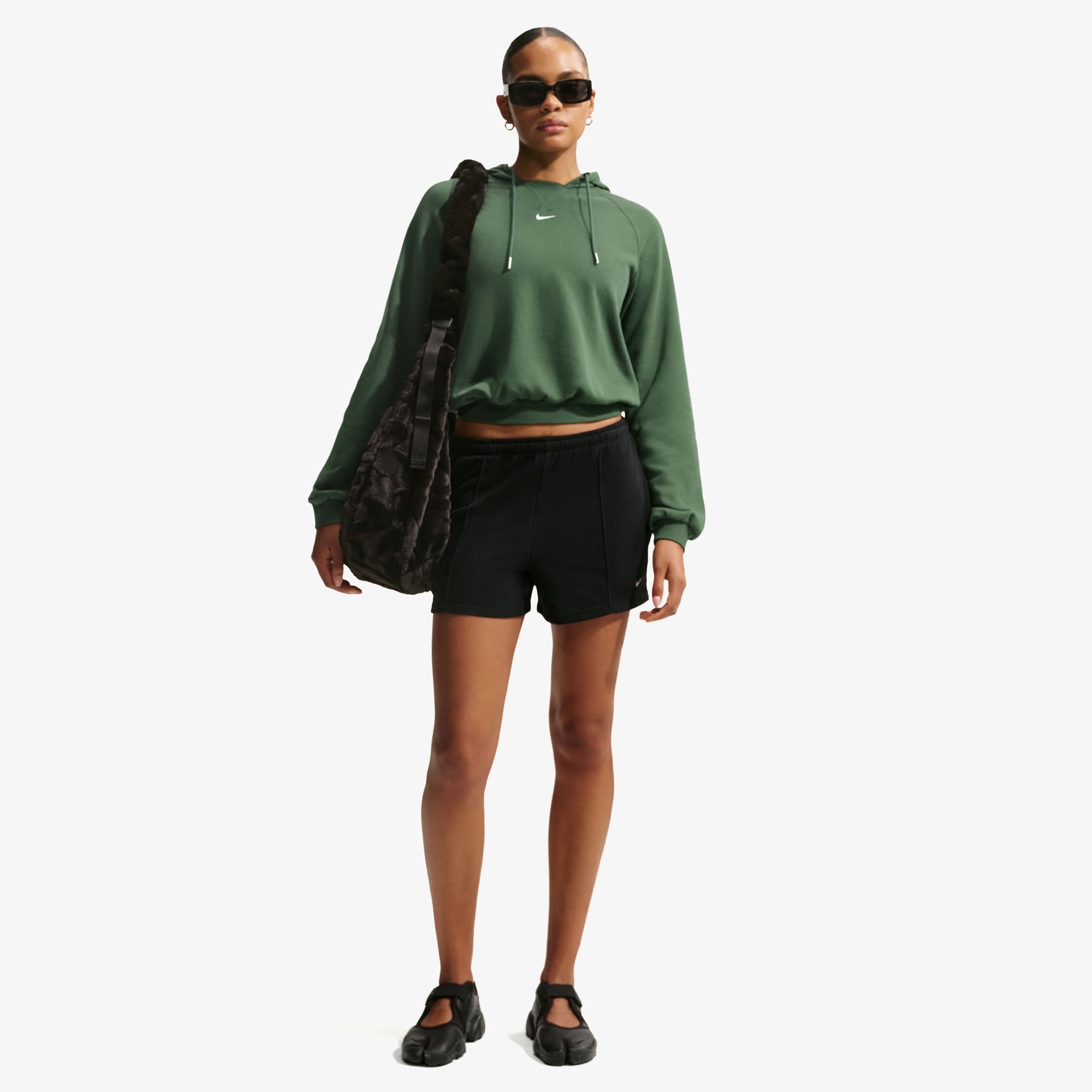 Nike Sportswear Chill Terry Kadın Yeşil Sweatshirt