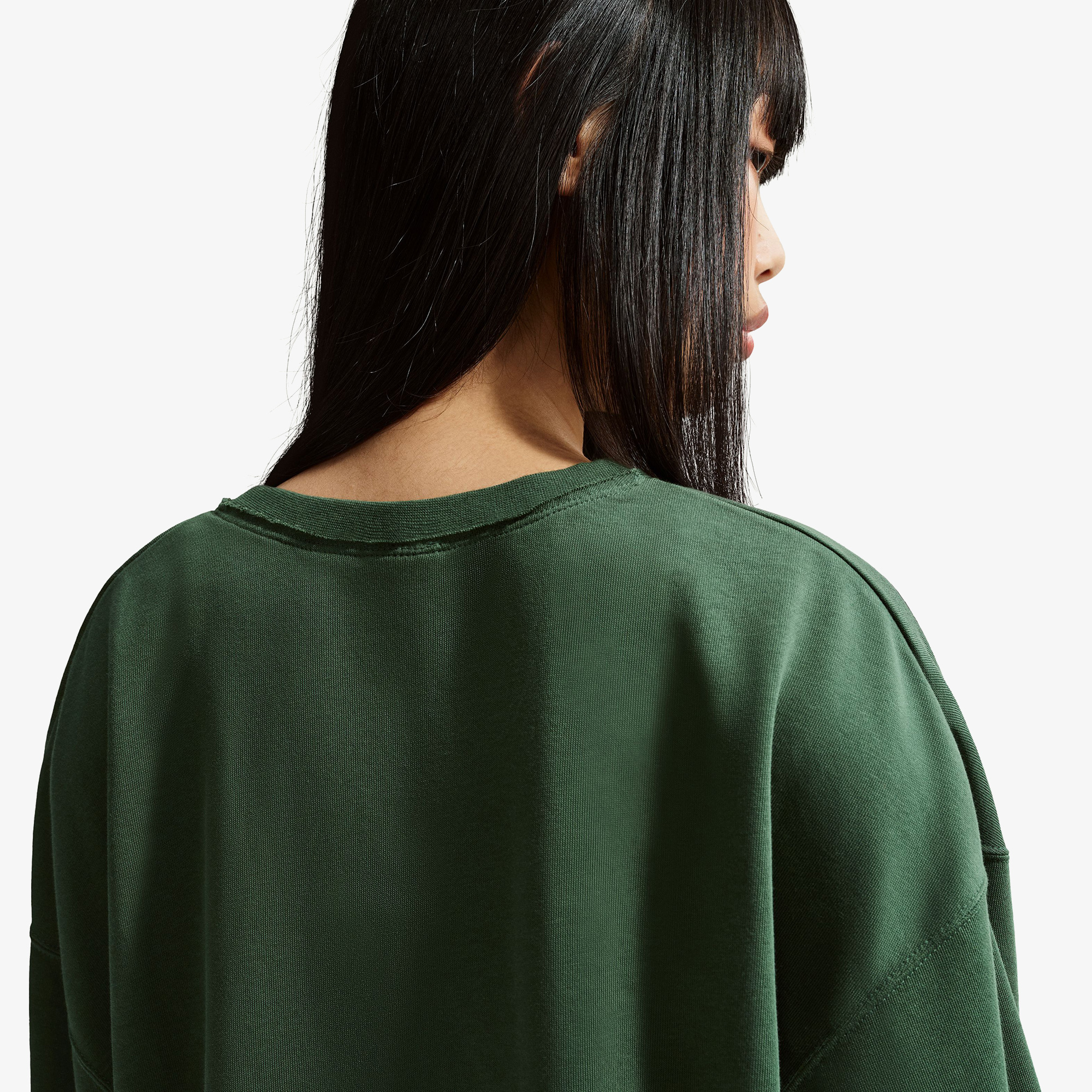  Nike Sportswear Chill Terry Kadın Yeşil Sweatshirt