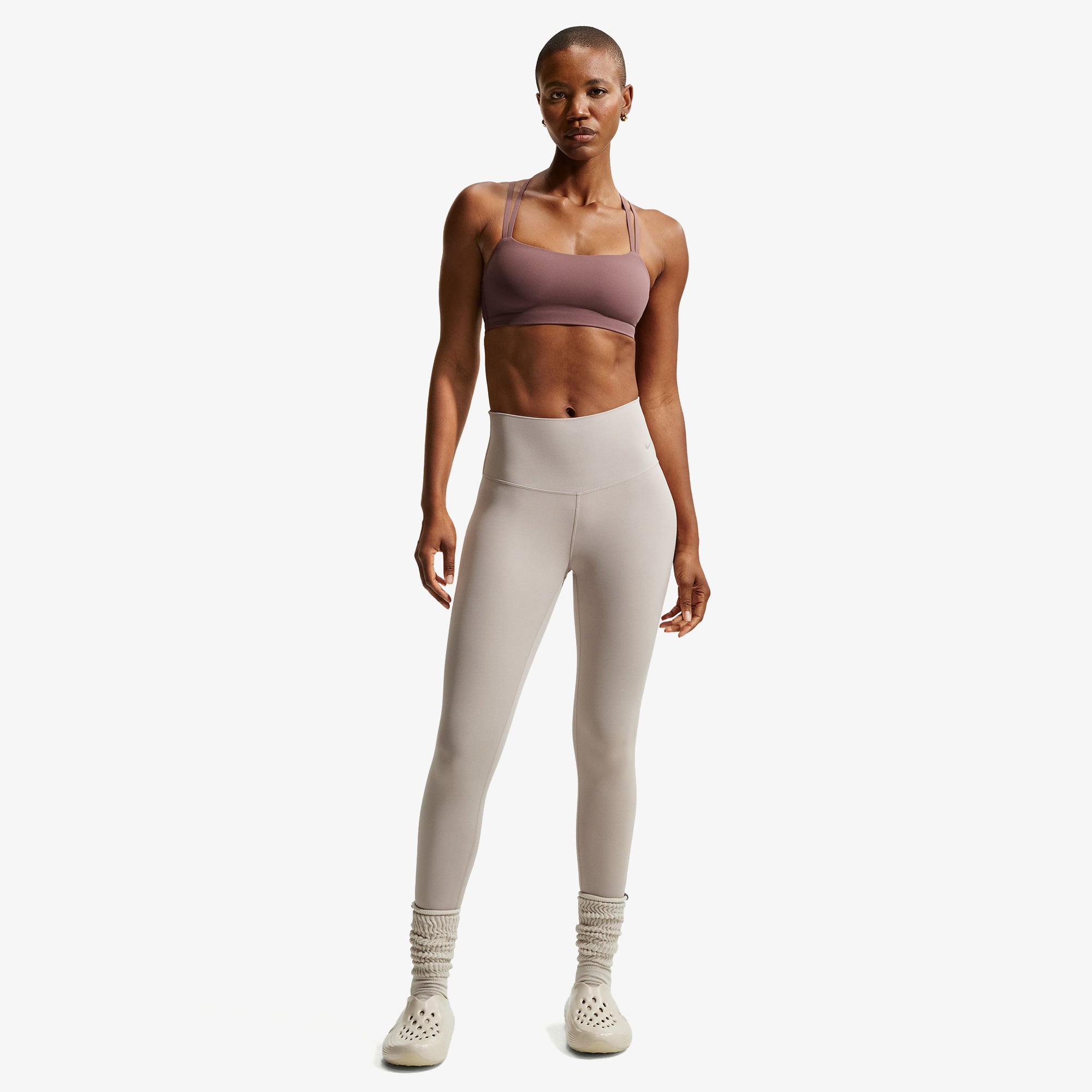 Nike Dri-Fit Zenvy Strappy Kadın Pembe Bra