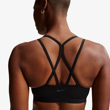  Nike Dri-Fit Zenvy Strappy Kadın Siyah Bra