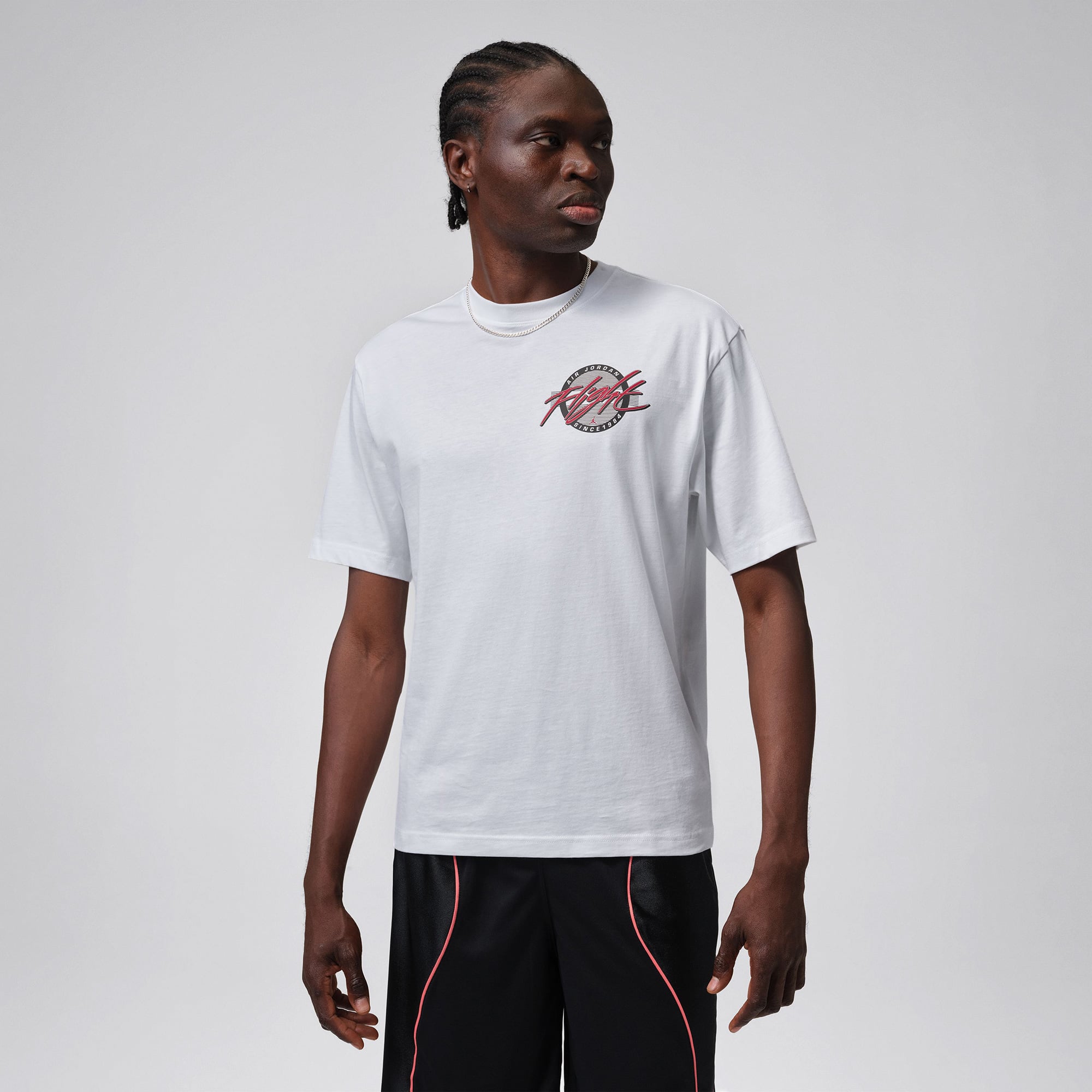  Jordan Flight Crew Erkek Beyaz T-Shirt