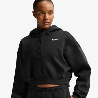  Nike Sportswear Phoenix Fleece Kadın Siyah Hoodie
