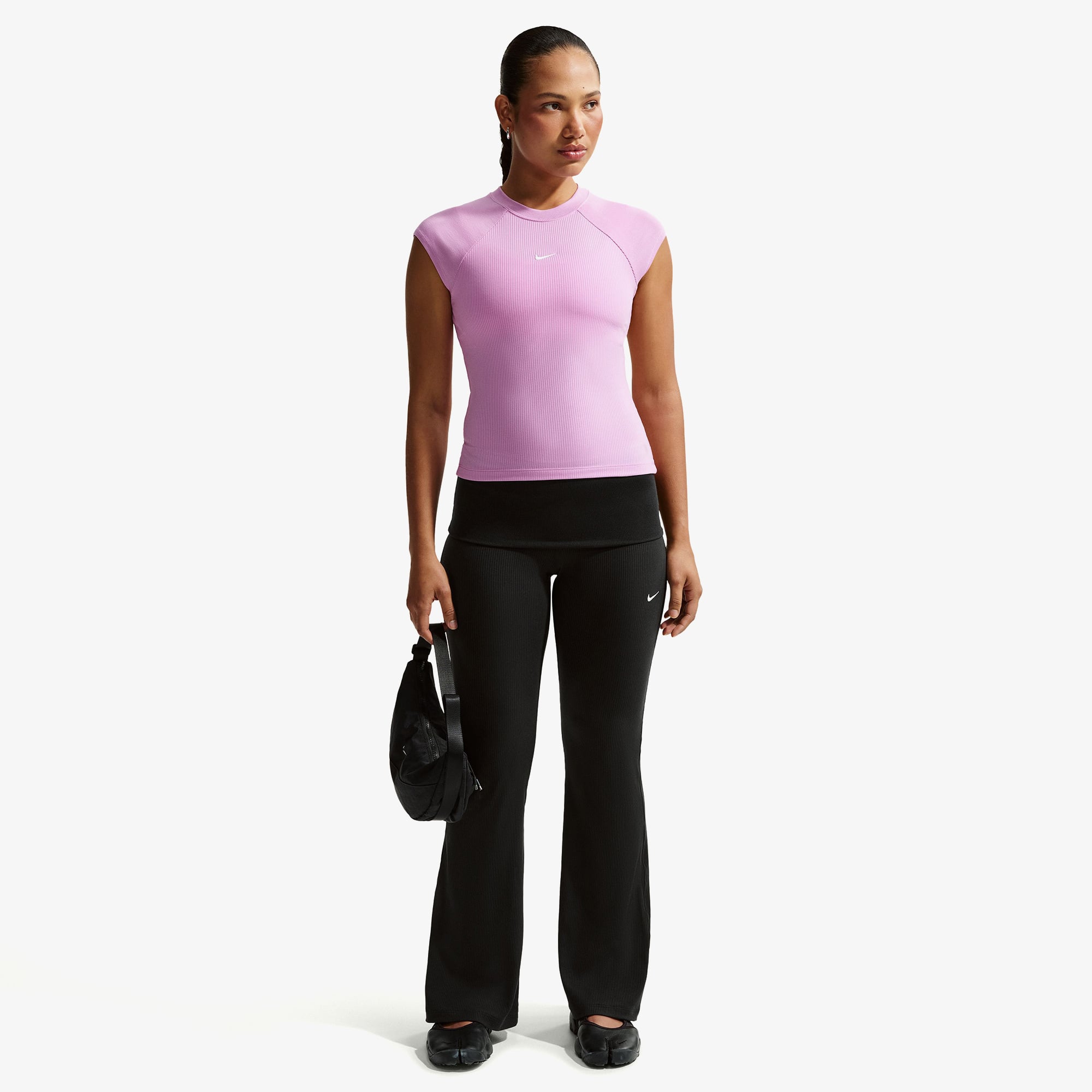 Nike Sportswear Chill Knit Kadın Siyah Tayt